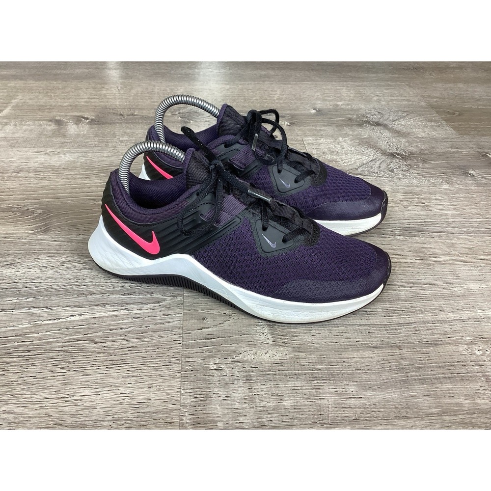 Nike Shoes Womens Size 8 Black Purple Mesh Training Athletic Sneakers CU3584-500